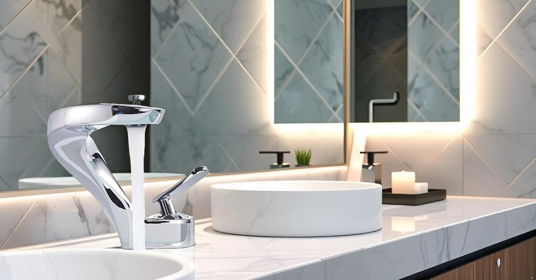 Onyzpily Wasserhahn Bad Chrom Waschtischarmatur Armatur Mischbatterie Einhebelmischer Badarmatur Hoc