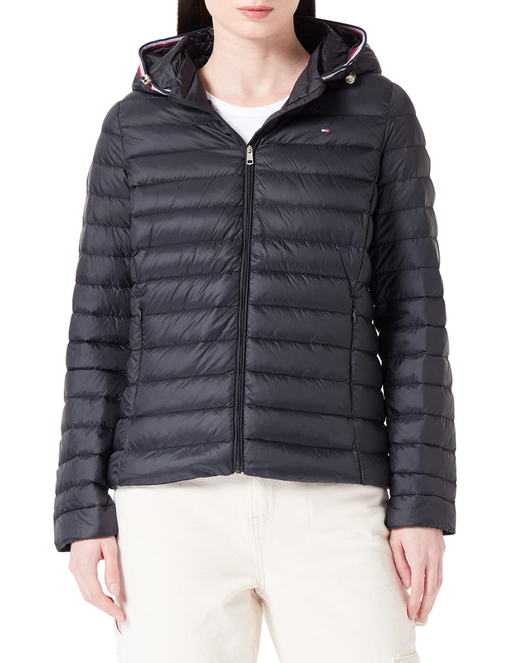 Tommy Hilfiger Damen Heritage Lw Down Jacket Daunenjacken XXS Schwarz (Black), XXS Schwarz (Black)