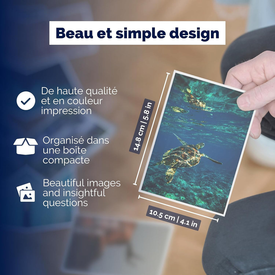metaFox Coffret Original de cartes postales de motivation un jeu de 52 cartes postales pour le coach