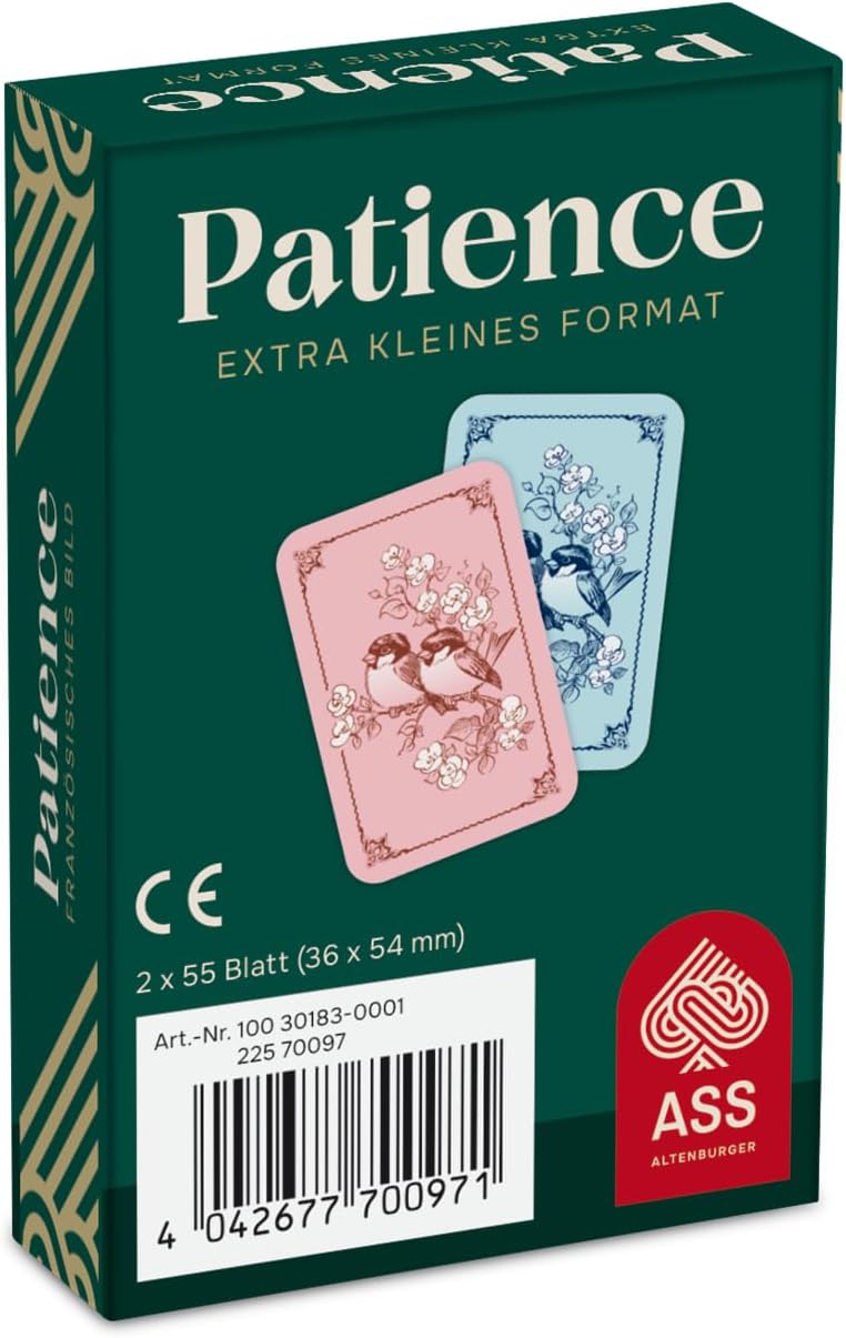 ASS 22570097 Mini-Patience-Das Klassische Kartenspiel-im Miniformat, Keine, ab 8 Jahren