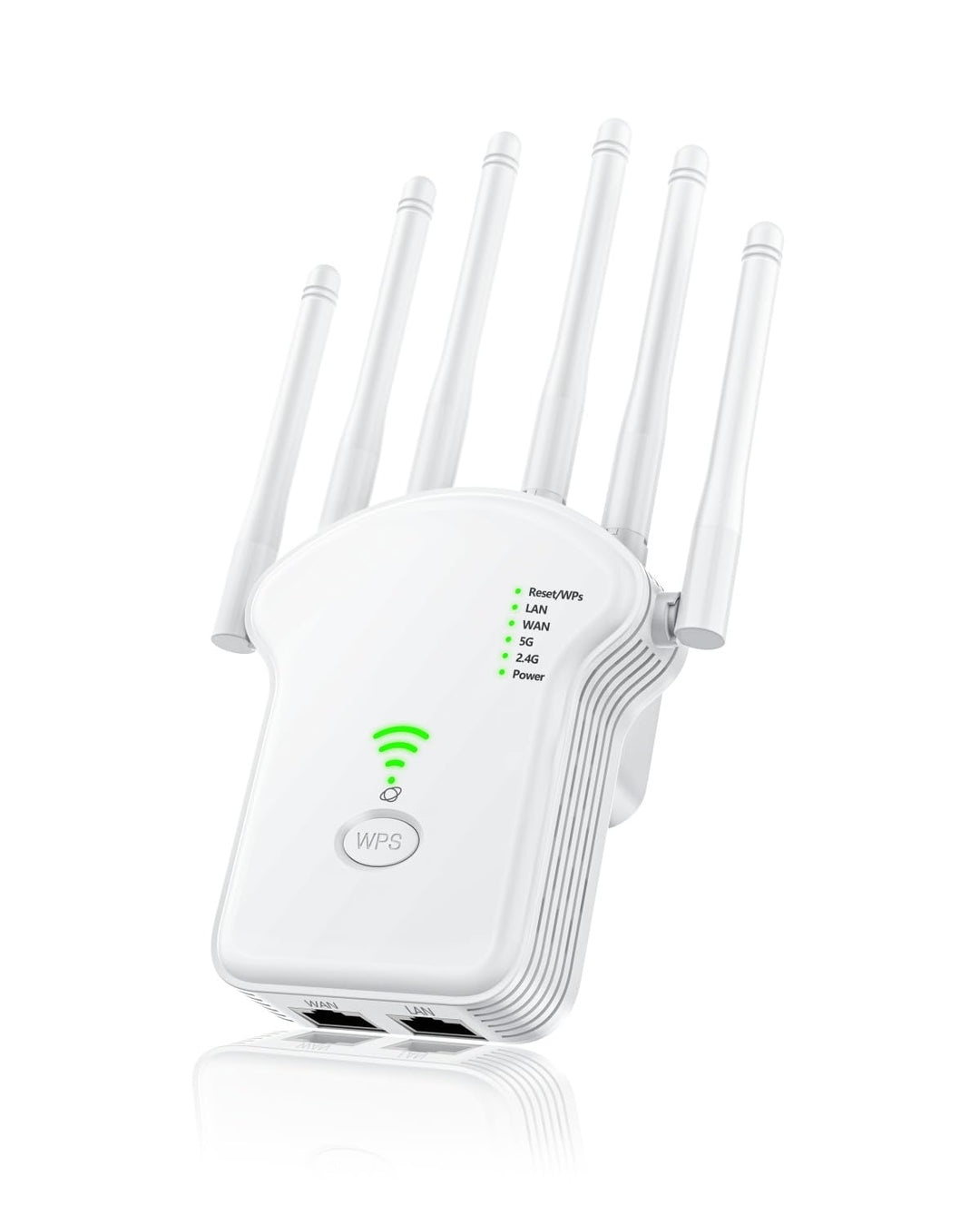 WLAN Verstärker Repeater 1200Mbit/s (867MBit/s 5GHz + 300MBit/s 2,4GHz),WiFi Booster mit Repeater/Ro