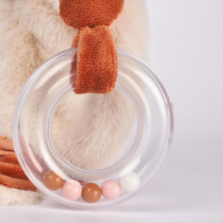 Doudou et Compagnie Kuscheltier Rassel Mina Fuchs – 18 cm – Plüschtier Baby mit integrierter Glöckch