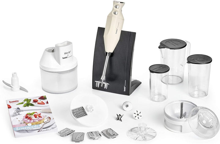 Bamix MX105903 Backset mit Mixer, cremefarben