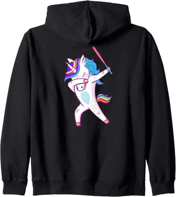 Kids Dabbing Softball Unicorn Player Gift for Boys and Girls Kapuzenjacke