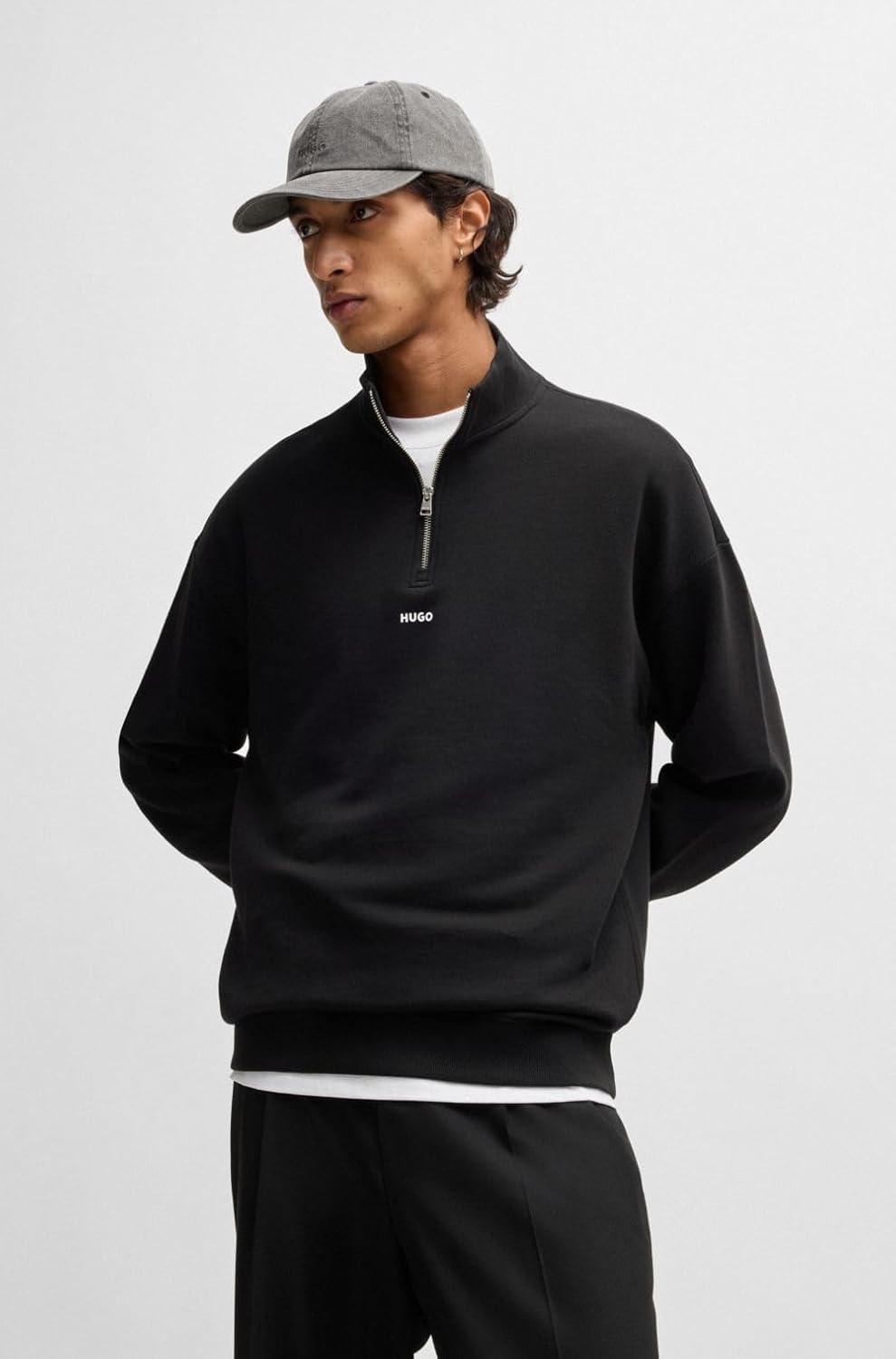 HUGO Herren Durty Sweatshirt XS Black1, XS Black1