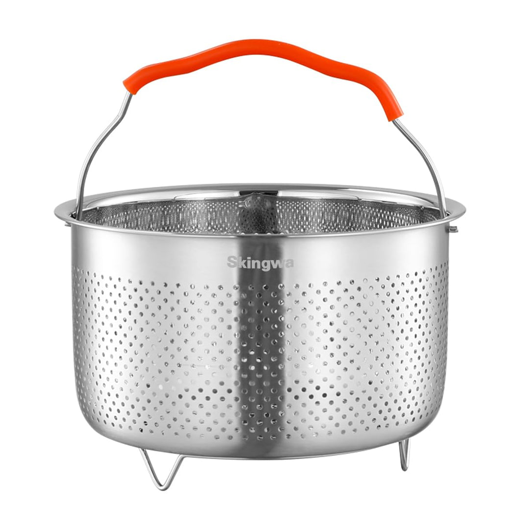 Dampfgarer Korb für Instant Pot 18/8 Edelstahl Siebkorb Schnellkochtopfzubehör (4L) (4L) UK, (4L) UK