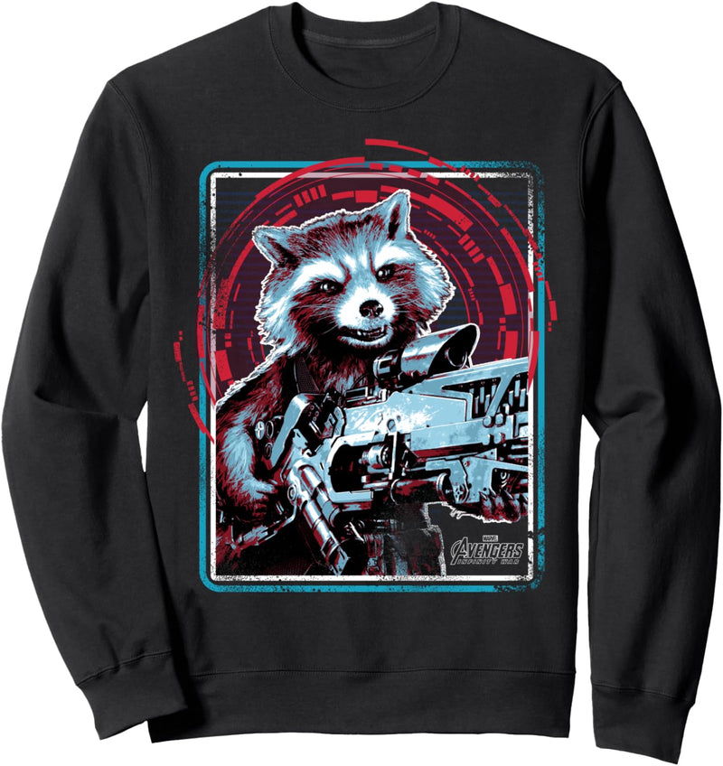 Marvel Infinity War Rocket Raccoon Digital Abstract Sweatshirt