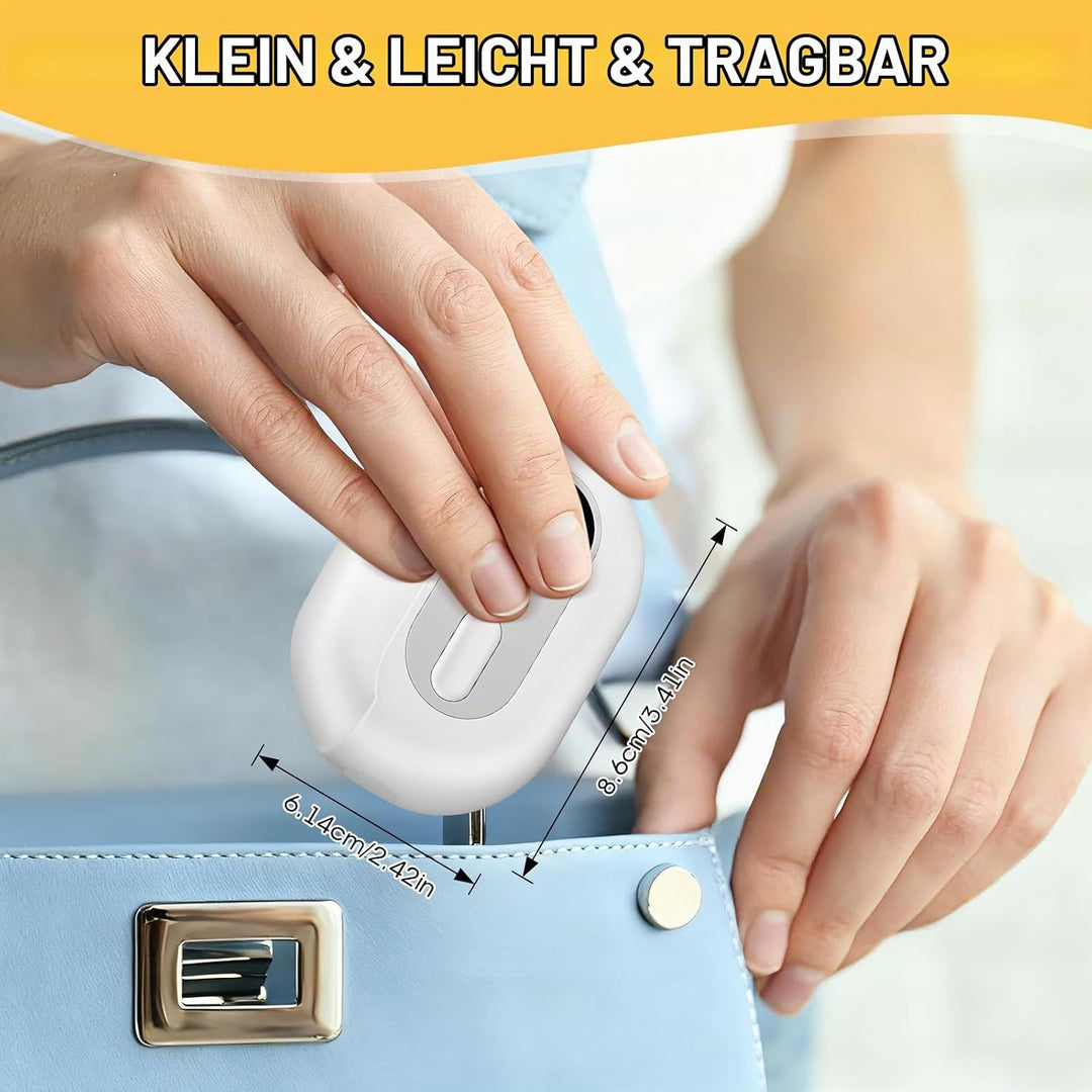 4-in-1 Elektrischer Nagelknipser – Elektrischer Nageltrimmer mit LED-Licht,UV-Lampe und Aufbewahrung