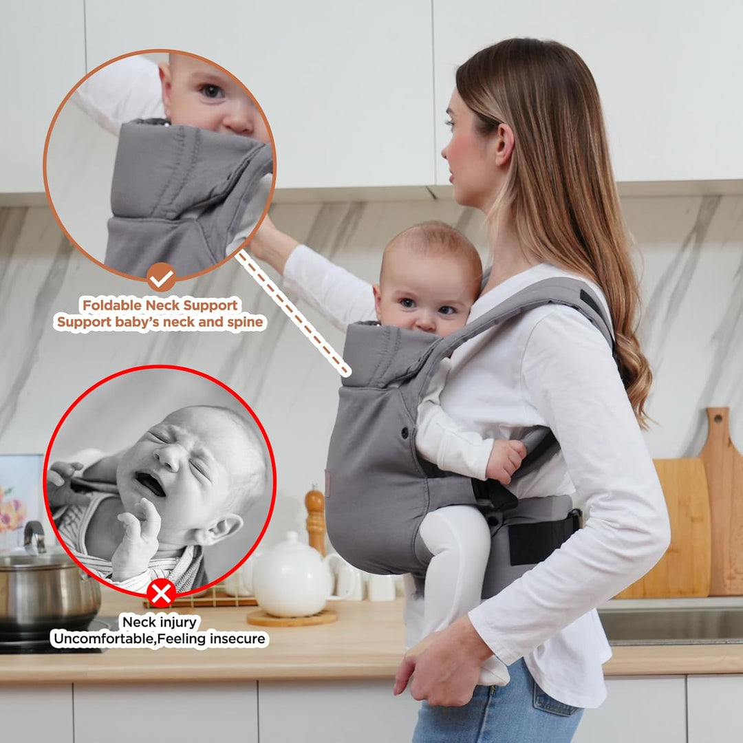 GAGAKU Babytrage für Babys Kleinkinder, Einfach zu Tragen Gesicht in Gesicht nach Vorne und Hinten T