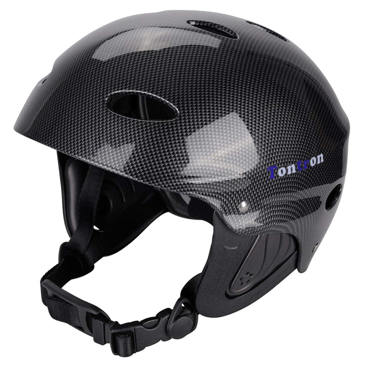 Tontron Wakeboard Kajak Kitesurf Wassersport Helm Kohlefaser M(53-59cm), Kohlefaser M(53-59cm)