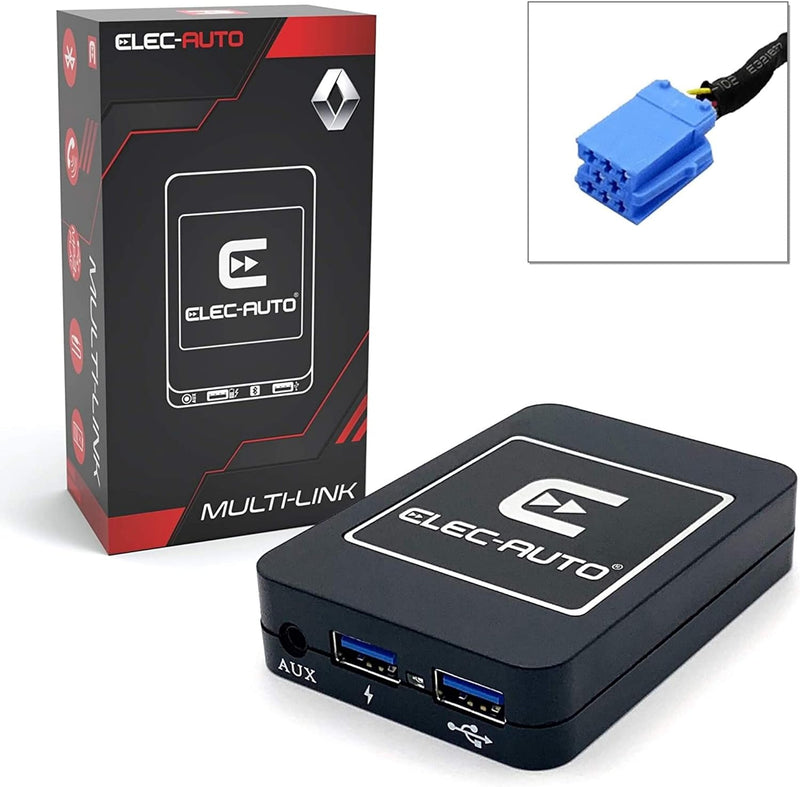 Bluetooth-Schnittstelle - USB MP3 - Car Auxiliary Renault | Handsfree Audio Streaming Kit | Ladegerä