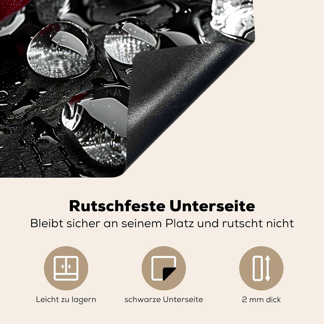 Herdabdeckplatte 70x52 cm Einteilig Herdabdeckung Abdeckplatte für Ceranfeld Abdeckung Induktionskoc