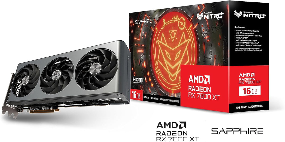 Sapphire Nitro+ AMD Radeon™ RX 7800 XT Gaming OC 16GB GDDR6 Dual HDMI/Dual DP