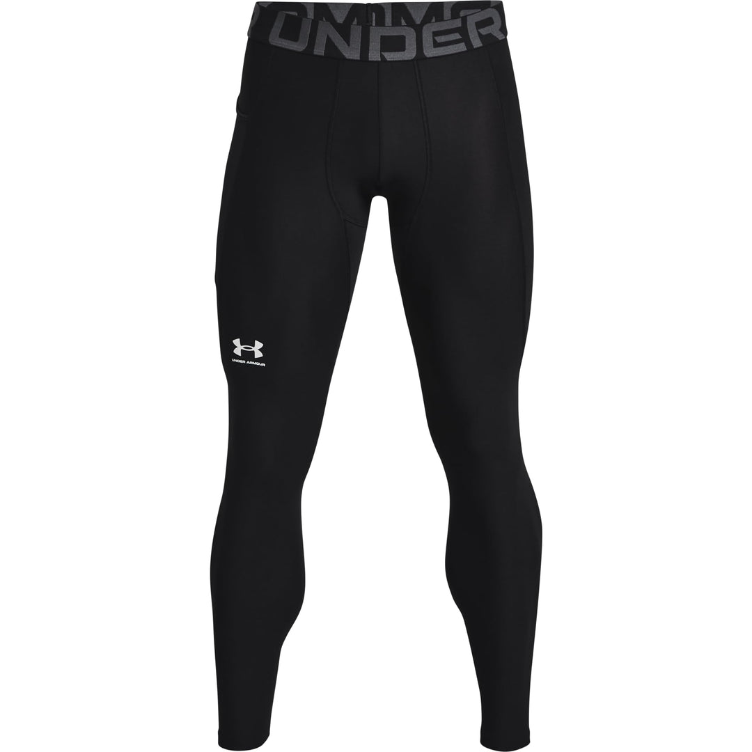 Under Armour Herren Tights HeatGear Compression Black / / White (001) XS Einfarbig, Black / / White