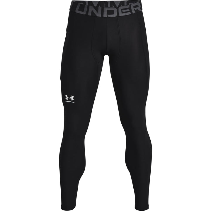 Under Armour Herren Tights HeatGear Compression Black / / White (001) XS Einfarbig, Black / / White