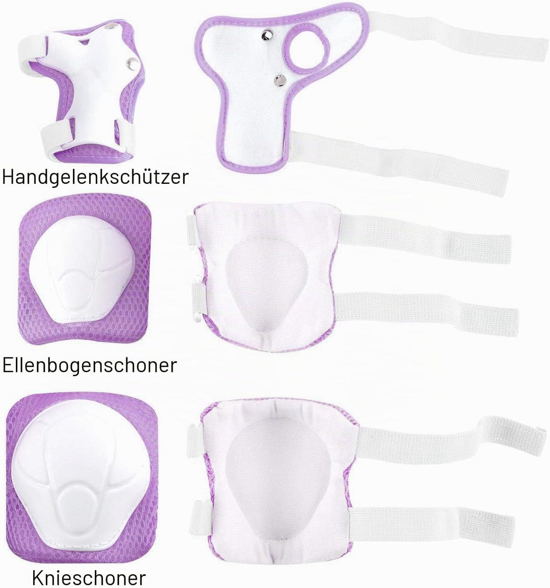 COOLGO Kinder Protektorenset, Kinder Schoner-Set Knieschoner, Ellenbogenschoner und Handgelenkschone