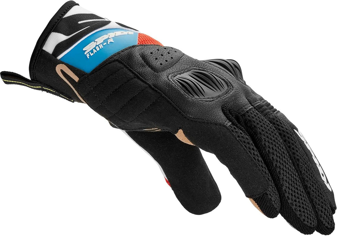 SPIDI Herren Flash-R Evo Motorradhandschuhe S Rot/Blau, S Rot/Blau