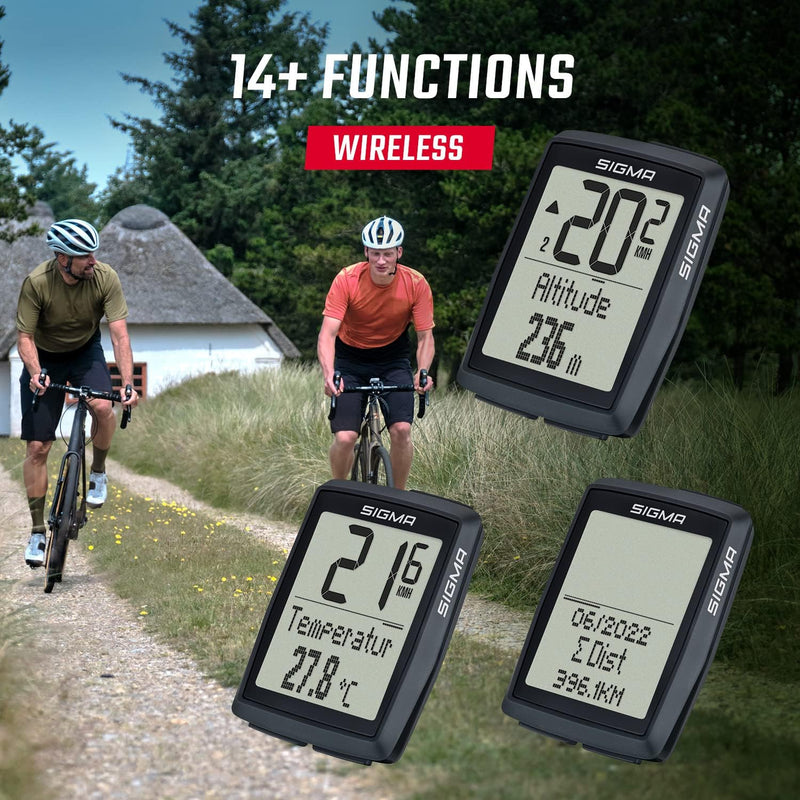 Sigma Bc 14.0 Wl STS Fahrradcomputer Schwarz Einheitsgrösse