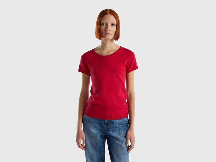 United Colors of Benetton Pullover Damen S Dunkelrot 19d, S Dunkelrot 19d