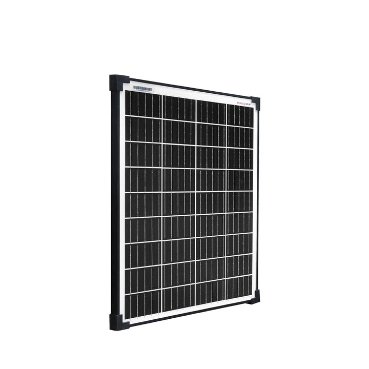 enjoy solar® 30W 12V Monokristallines Solarmodul, 182mm Solarzellen 10 Busbars Solarpanel ideal für