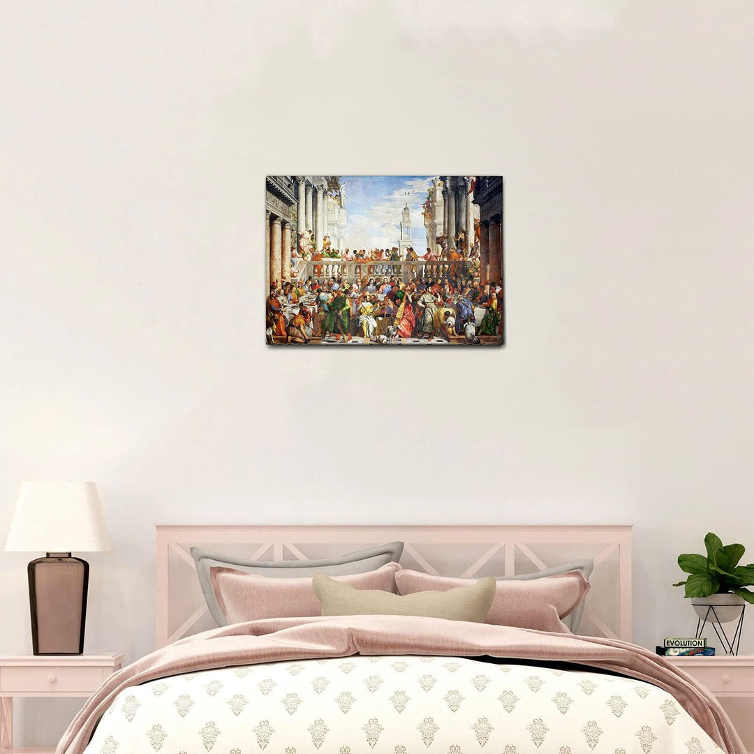 Giallobus - Gemälde - Paolo Veronese - Die Hochzeit in Kana - Leinwand - 70x50 - Bereit zum Aufhänge