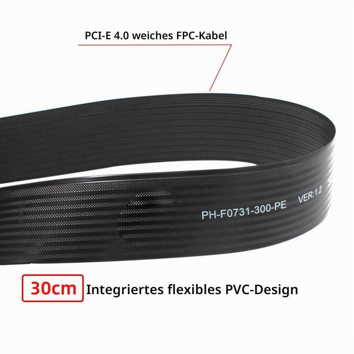 chenyang PCIE 3.0/4.0 M.2 NVME/NGFF SSD 90 Grad abgewinkeltes Band Flex Verlängerungskabel 30cm für