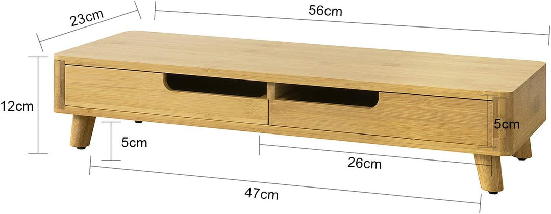 SoBuy BBF06-N Design Monitorerhöhung Monitorständer Bildschirmständer Notebookständer Schreibtischau