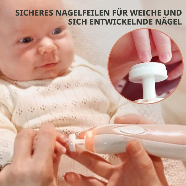 haakaa Baby Nageltrimmer Elektrisch Baby Nagelknipser Set für Neugeborene, Kleinkinder oder Erwachse