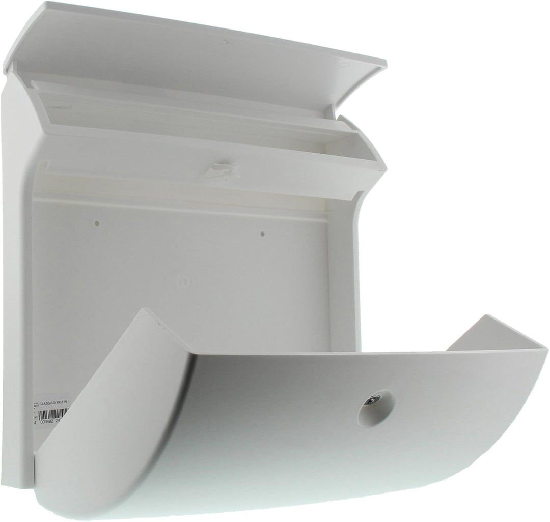 Burg-Wächter Briefkasten ohne Zeitungsfach ohne Namensschild, Hochwertiger Kunststoff, Einwurf-Forma