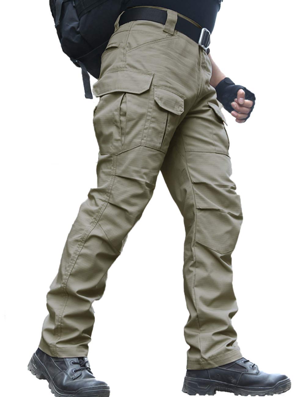 zuoxiangru Wasserfeste Herren Hose Relaxed Fit Tactical Combat Army Cargo Arbeitshose mit Mehrfachta