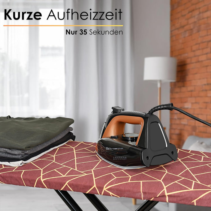 Bügeleisen dampf Dampfbügeleisen 380ml Wassertank Selbstreinigungsfunktion Anti Trop Anti Kalk Dampf