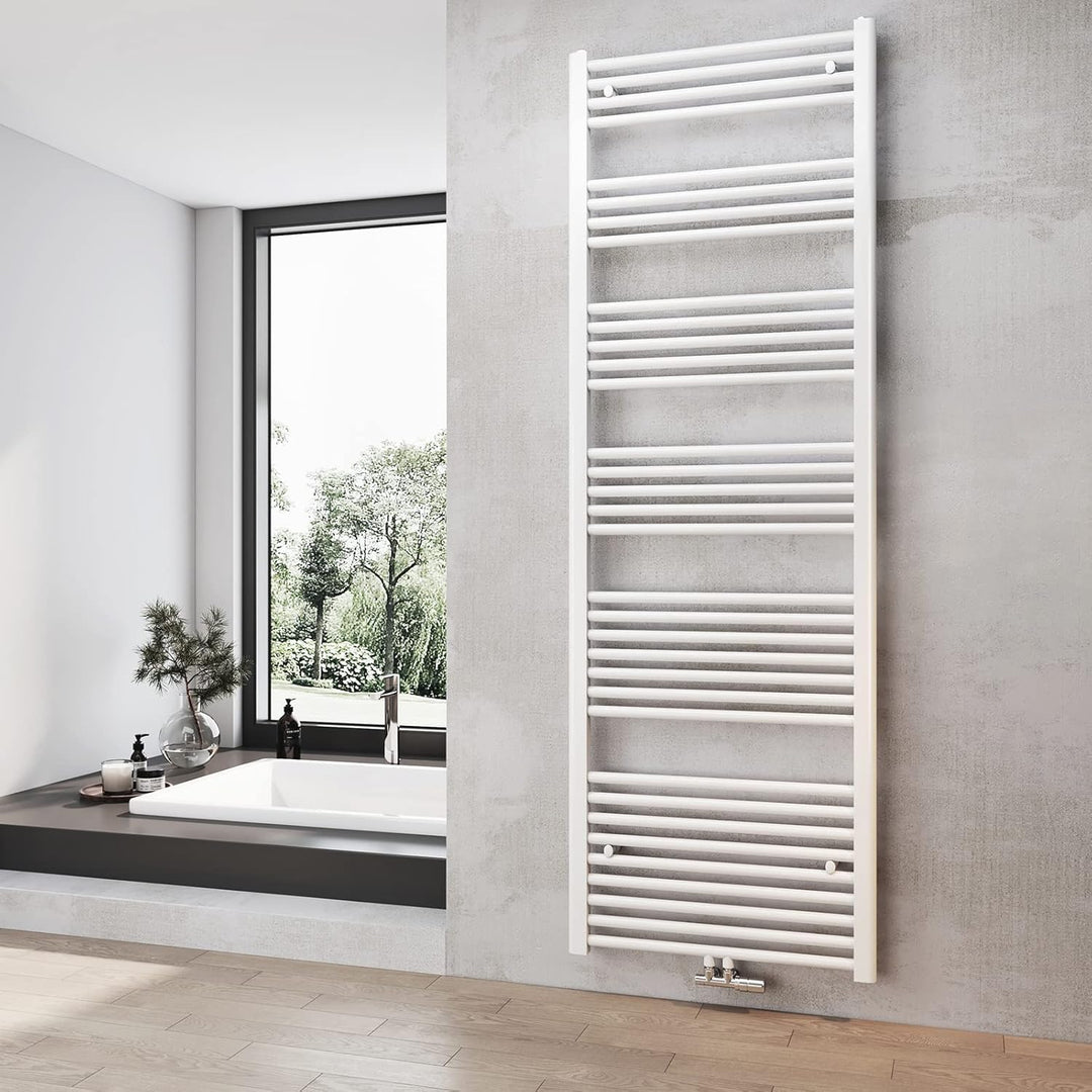Heilmetz® Badheizkörper Weiss Handtuchtrockner Heizung 1800 x 600 mm Bad Heizkörper Handtuchheizkörp