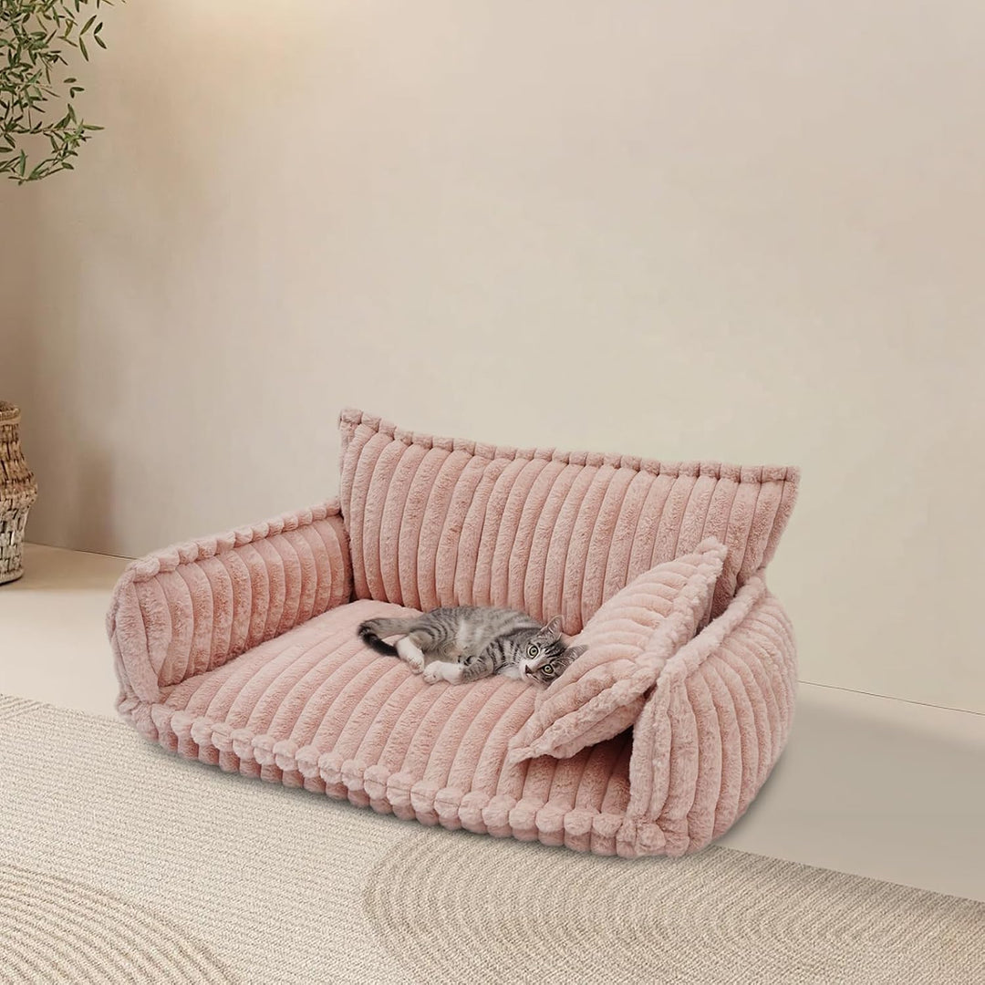 Beruhigende Couch für Haustiere, 100 x 67 x 40 cm Haustier Bett | Haustier-Couch mit Abnehmbarem Was