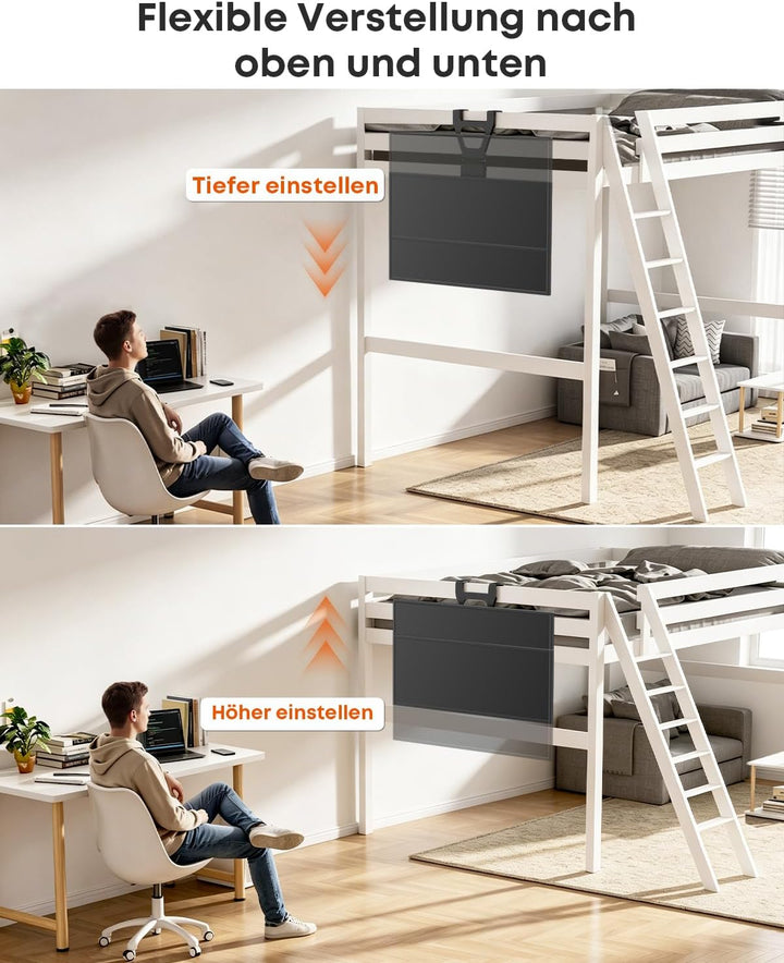 TV-Türhalterung 70 Zoll für Flach &amp; Curved, bis 50 kg, VESA 400x400