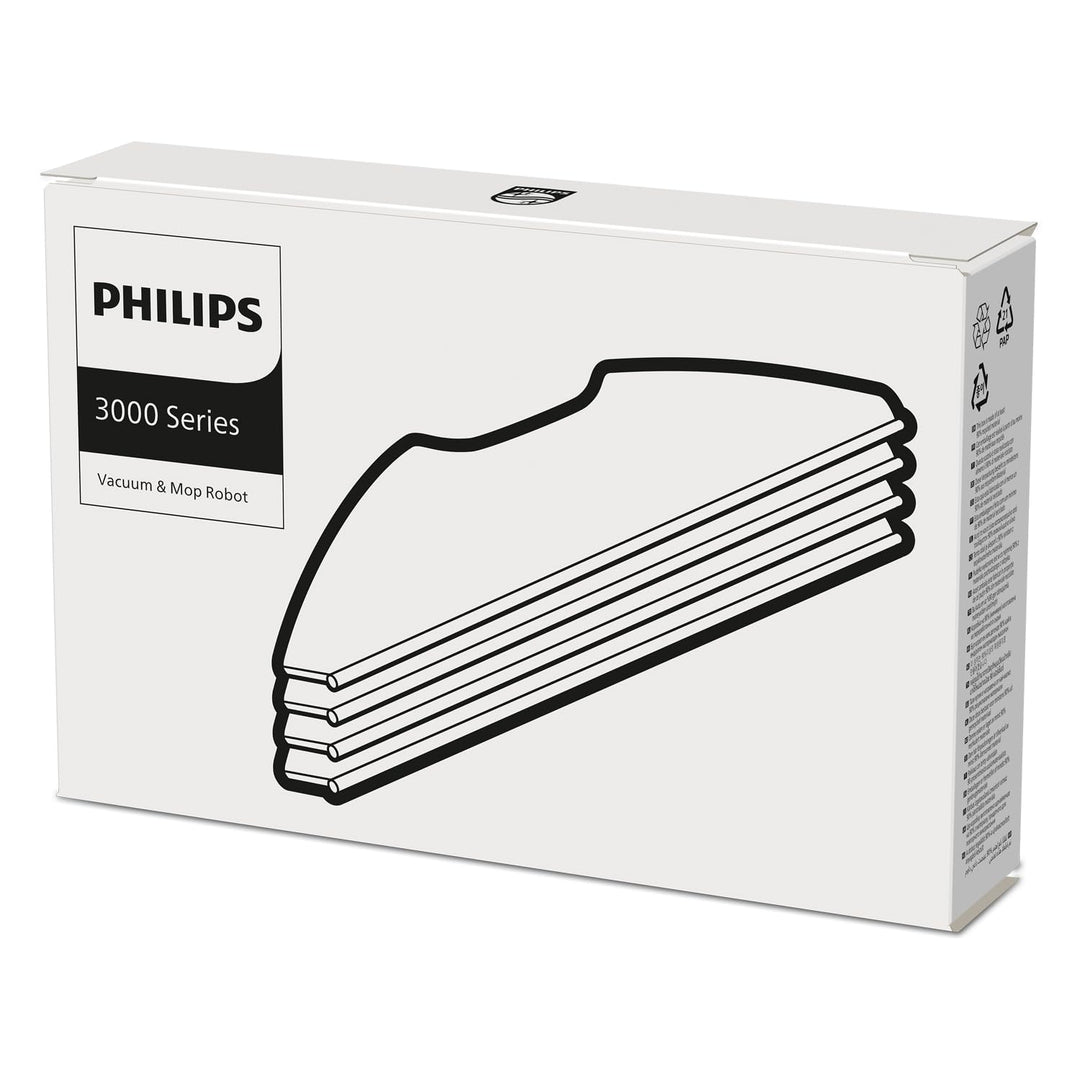 Philips Homerun Staubsauger- und Mopproboter 7000 Original-Mopp-Pads. 4 waschbare und Wiederverwendb