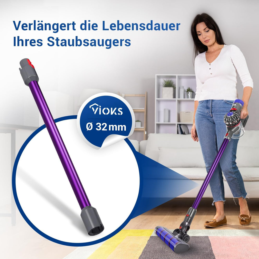 VIOKS Staubsauger Rohr Lila Stab Ersatz für Dysоn Rohr 967477-04 für V5, V7, V8, V10, V11, V15, SV10