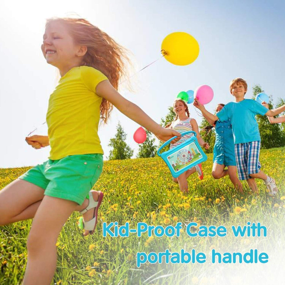 zcobro Kinder Tablet 7 Zoll Kids Tablet für Kinder mit Schutzhülle 2GB+32GB mit Quad Core IPS Dual K