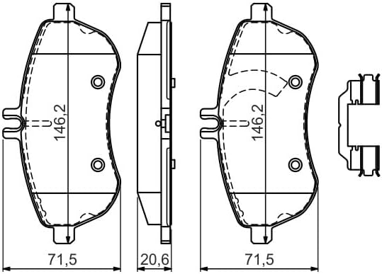 Bosch 986494593 Bremsbelag