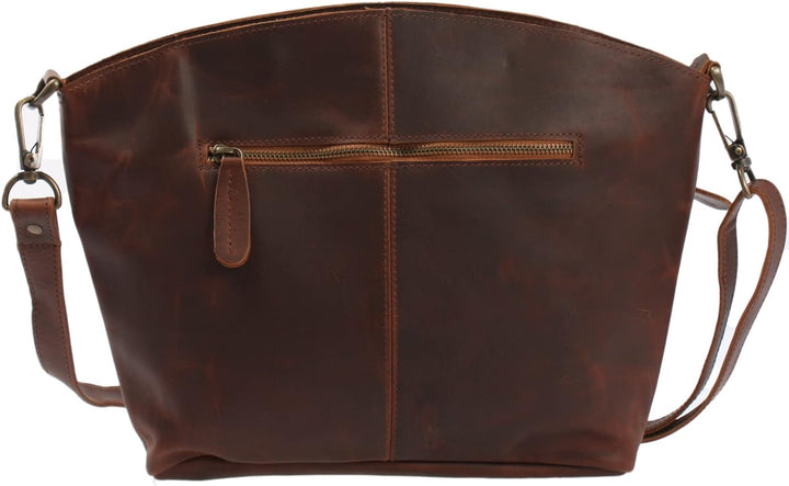 LECONI Umhängetasche für Damen Schultertasche Freizeittasche Damentasche Frauen Ledertasche Handtasc