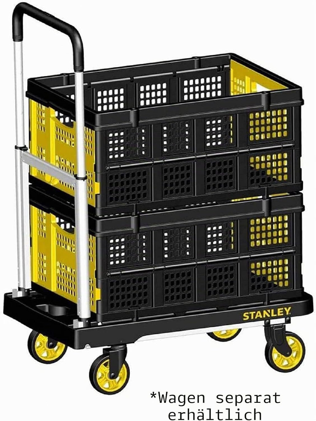 Stanley Stabile Klappbox in Industriequalität, Patentierter Faltmechanismus, Solide Konstruktion, Ho