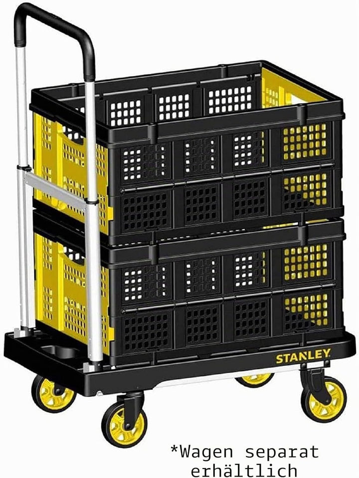 Stanley Stabile Klappbox in Industriequalität, Patentierter Faltmechanismus, Solide Konstruktion, Ho