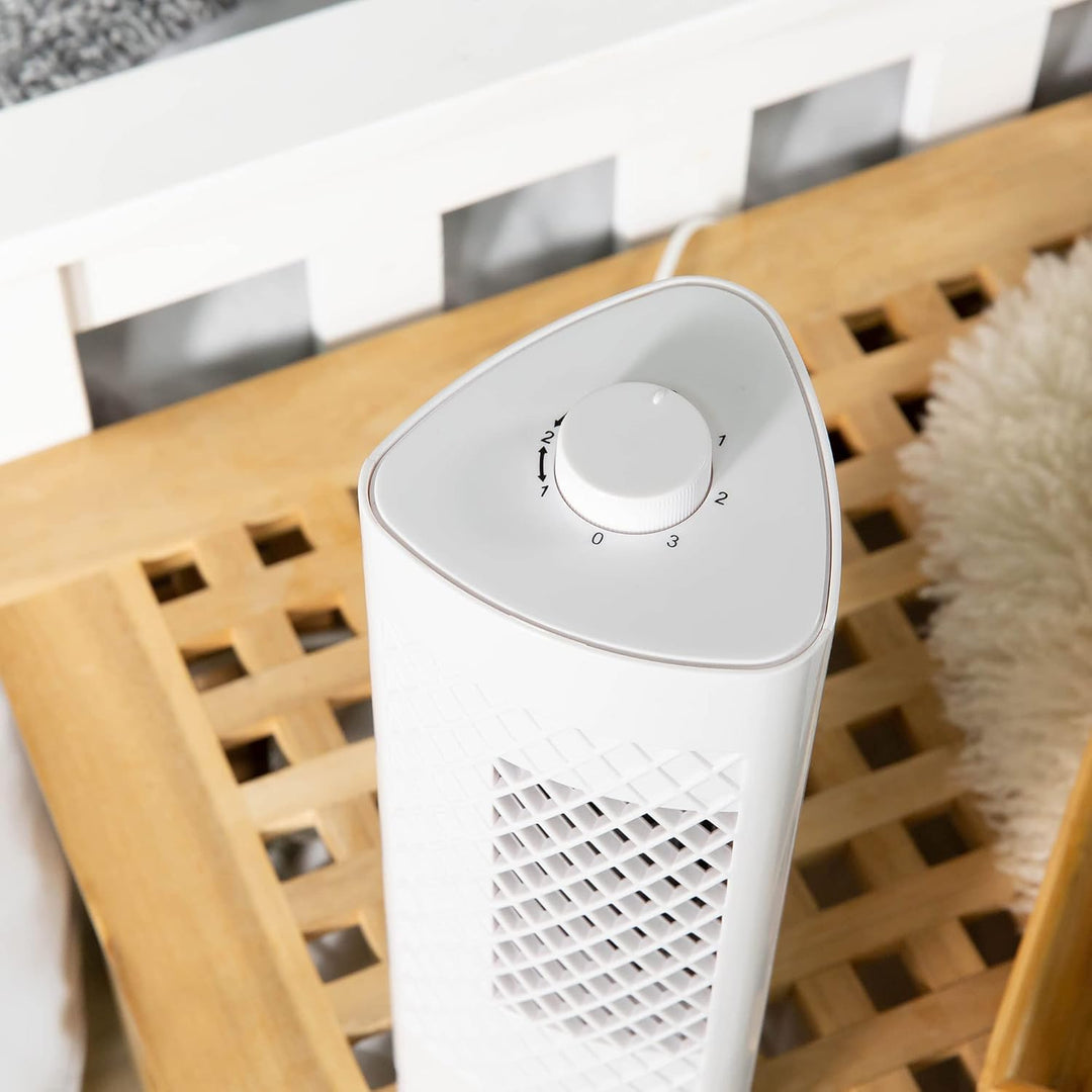 Russell Hobbs RHTF1321 Mini-Turmventilator, leicht, 33 cm, tragbar, 3 Geschwindigkeiten, 75° Schwenk