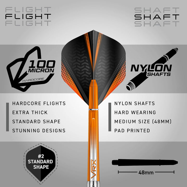 RED DRAGON Amberjack Series Softip Profi Dartpfeile 18 Gram Darts Set mit Flights und Schäfte Amberj