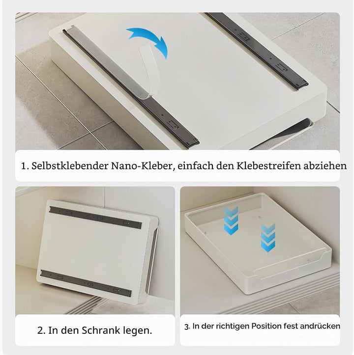 Creperture Ausziehbare Schublade, Ausziehbare Schubladen-Aufbewahrungsregale für Küchenschränke, fix