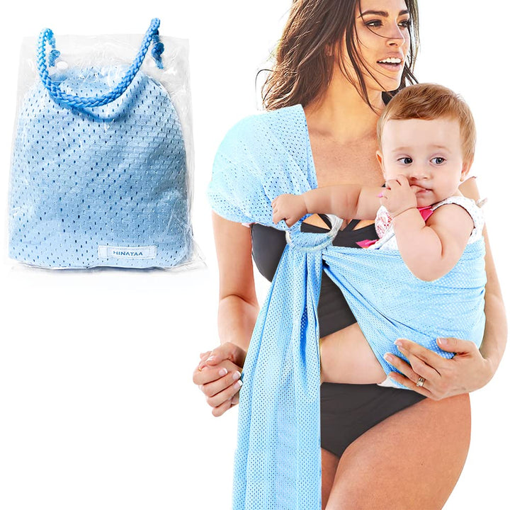 Adjustable Baby Wrap Baby Water Ring Sling, Breathable Quick Dry Baby Carrier Mesh Fabric Perfect fo