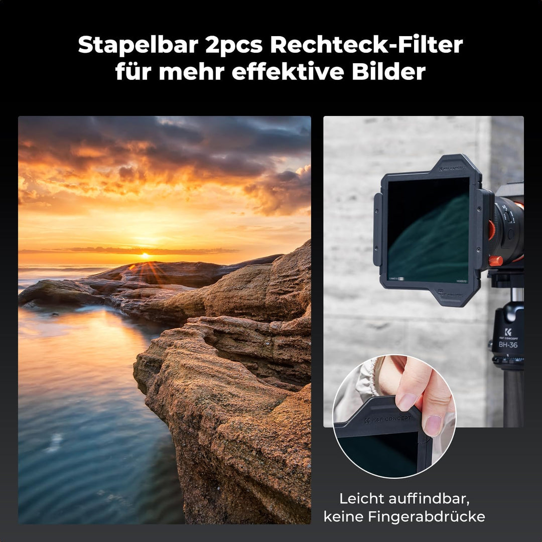 K&F Concept Nano X-PRO Square Filter Set Rechteckfilter Set (inkl.95mm CPL Filter+ ND1000+ Filterhal