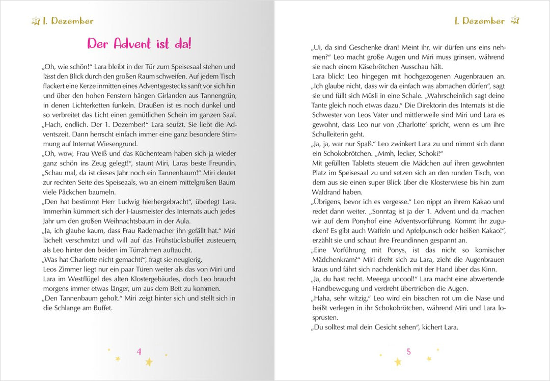 Die Lametta-Girls und der Ponydieb: Ein Krimi-Adventskalender mit 24 Rätseln, Kalender
