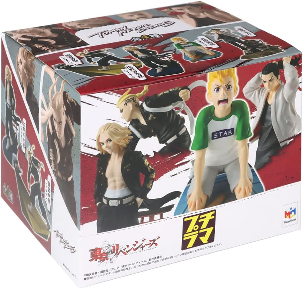Megahouse Tokyo Revengers Petitrama Series assortiment Trading Figures Toman Heroic Scenes (4)