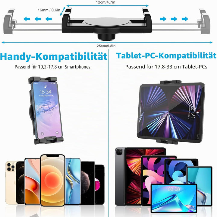 Oilcan Dual Autohalterung Tablet Getränkehalter, KFZ Auto Car Cup Tablet Holder Ständer mit Schwanen