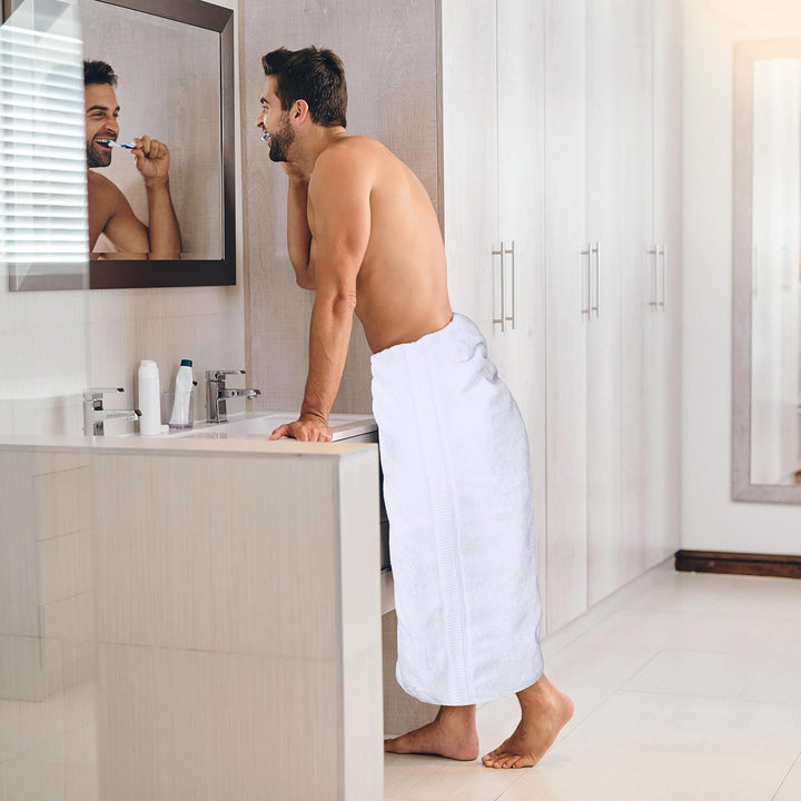 Utopia Towels - 2er Badetücher Gross aus Baumwolle mit Aufhänger, Saunatücher,Badehandtücher Gross,